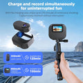 Body Cam, 1080P with Screen, Mini Wearable Action Camera with Magnetic Charging Case, Waterproof Portable Video Recorder for Work, Outdoors
