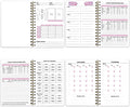 Food and Fitness Meal Workout Journal Diary Wellness Log Notebook Planner Weight Loss Diet Exercise Training Health Tracker 6.1X 8.5 Inch Hard Cover
