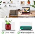 4 Pack Small Floating Shelves for Wall, 4'' Clear Acrylic Wall Shelf Display Ledges for Bedroom, Bathroom, Living Room & Office, Mini Storage Shelves Screw Installation
