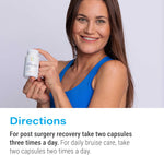 Bromelain & Quercetin Recovery Complex - Post Surgery Recovery Bruising, Swelling Relief, Lymphatic Drainage - Post 360 Lipo, BBL, Liposuction, Tummy Tuck - Non GMO - 60 Capsules