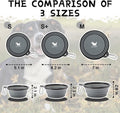 Collapsible Dog Bowls for Travel, 2-Pack Dog Portable Water Bowl for Dogs Cats Pet Foldable Feeding Watering Dish for Traveling Camping with Carabiners, BPA Free (Grey&Black, Small (Pack of 2))