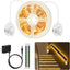 Motion Activated LED Strip Lights for Stairs, under Bed Warm White Night Lighting with Dual Motion Sensors,Dimmable Auto On/Off Indoor LED Light Strip for Hallway Closet Bedroom Cabinet Kitchen 19.7Ft