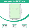 Wellness Planner & Fitness Log - Daily Diet & Health Journal with Weight Loss, Wellness Journal Notebook for Tracking Fitness, Sleep, Nutrition, Meal, Habits, A5(5.8 X 8.6 Inch) (Green)