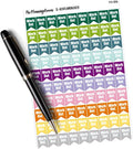 Work Out Planner Stickers, Health and Wellness Planner Stickers for Calendars and Journals, Fitness Flags, Gym Work Out Reminders, Fitness Tracking, 90 Stickers, Exercise Stickers
