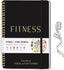 Fitness Journal for Women & Men, Food & Workout Journal Planner Log Book with Measuring Tape, Undated Wellness Planner to Track Weight Loss, Muscle Gain, Home Gym Exercise, Daily Nutrition, 9.5" X 7"