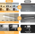 5-Pack Motion Sensor under Cabinet Light, 3 Color Temperature Dimmable Rechargeable Magnetic Closet Light 7.9 Inch Wireless under Counter Light