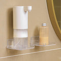 2 Pack Clear Acrylic Floating Shelves, Wall Mounted, No Drill, Space Saving, Transparent, Secure Mounting, Easy Installation, Cable Management, Bathroom Office Home