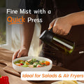 - Original 16Oz/470Ml Olive Oil Dispenser Bottle for Kitchen Gadgets and Air Fryer Accessories - Olive Oil Sprayer for Cooking W/Stickers - Black&Green