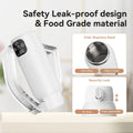 Portable Baby Bottle Warmer for Travel, 17 Oz Stainless Steel 316L Tank, 3 Min Quick Heat & Pasteurization Function, Smart Dual Temp Control for Sustained All-Day Warmth of Breast Milk/Formula/Water.