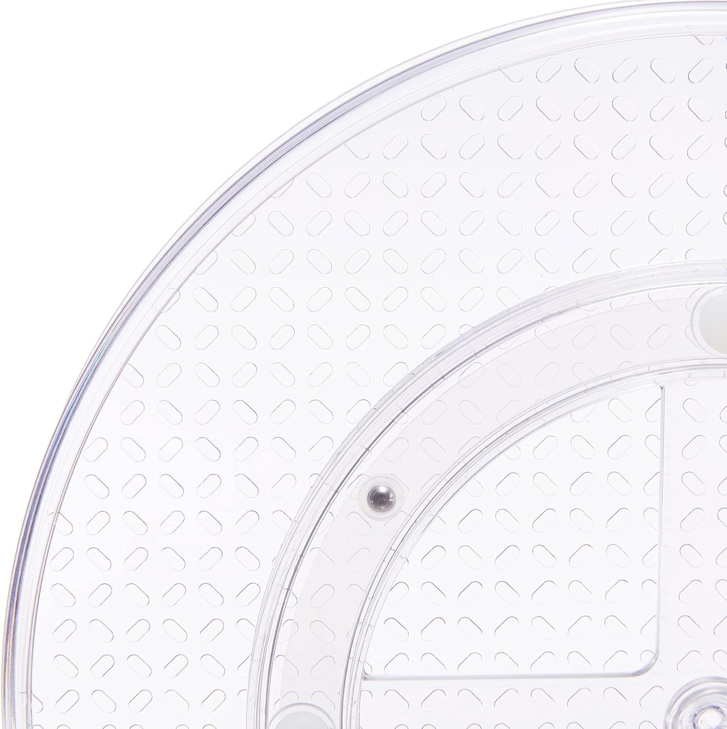 Clear Lazy Susan Turntable Organizer for Organization, 12-Inch, 2-Pack
