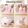 Exfoliating Shower Towel, 2026 New Soft Textured Exfoliating Bath Towel for Home,Soft Foldable Back Scrub Towels, Rich Foaming Body Washcloth, for Cleaning Body Skin (A)