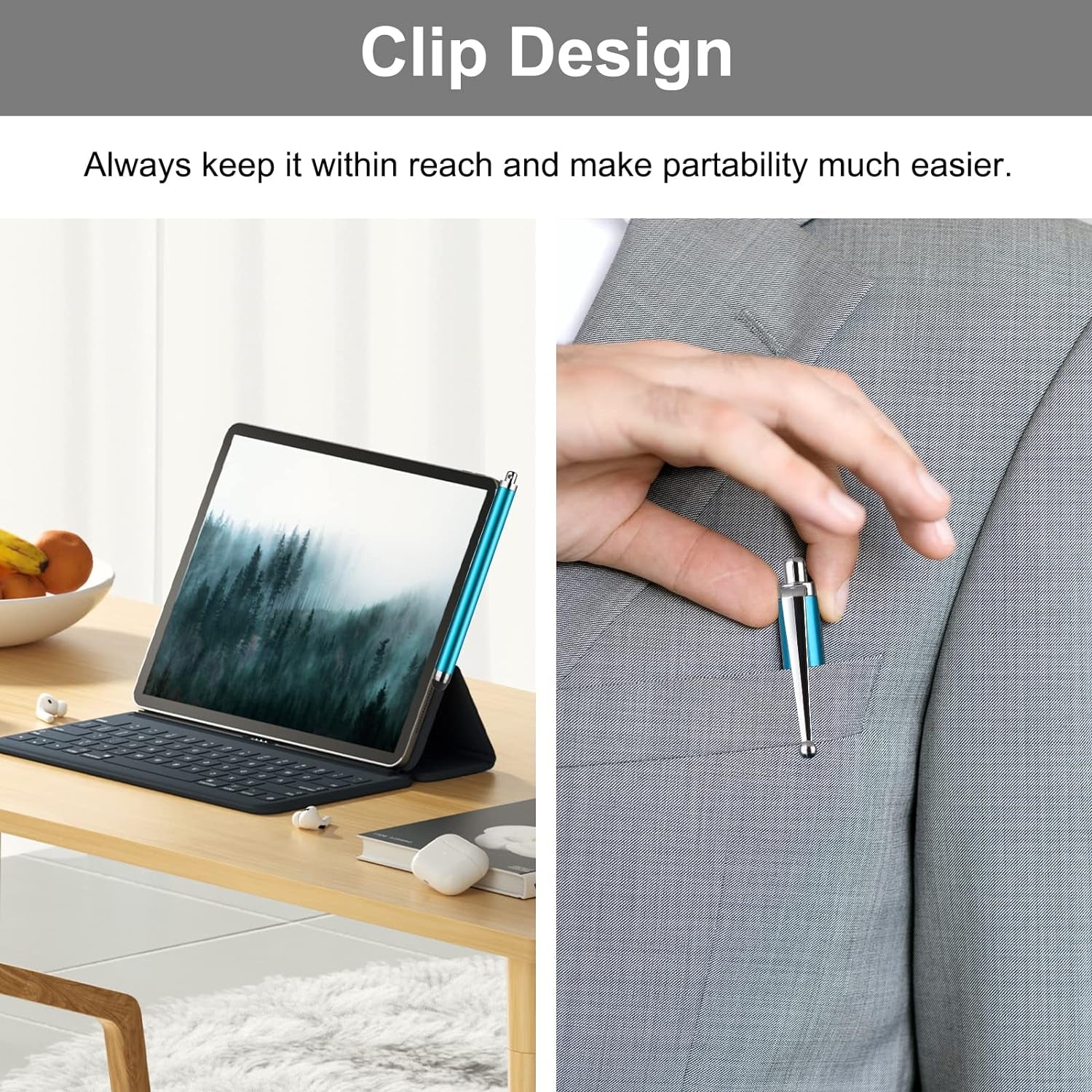 Stylus Pen [10 Pack] Universal Capacitive Touch Screen Pens for Tablets, Ipad Mini, Ipad Pro, Ipad Air, Smartphones, Samsung Galaxy - Multiple Colors