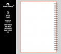 (Peach) - A5 Undated Workout Journal for Men & Women - Plastic Cover & Thick Paper - Planner Log Book to Track Weight Loss, Muscle Gain, Gym Exercise, Bodybuilding Progress