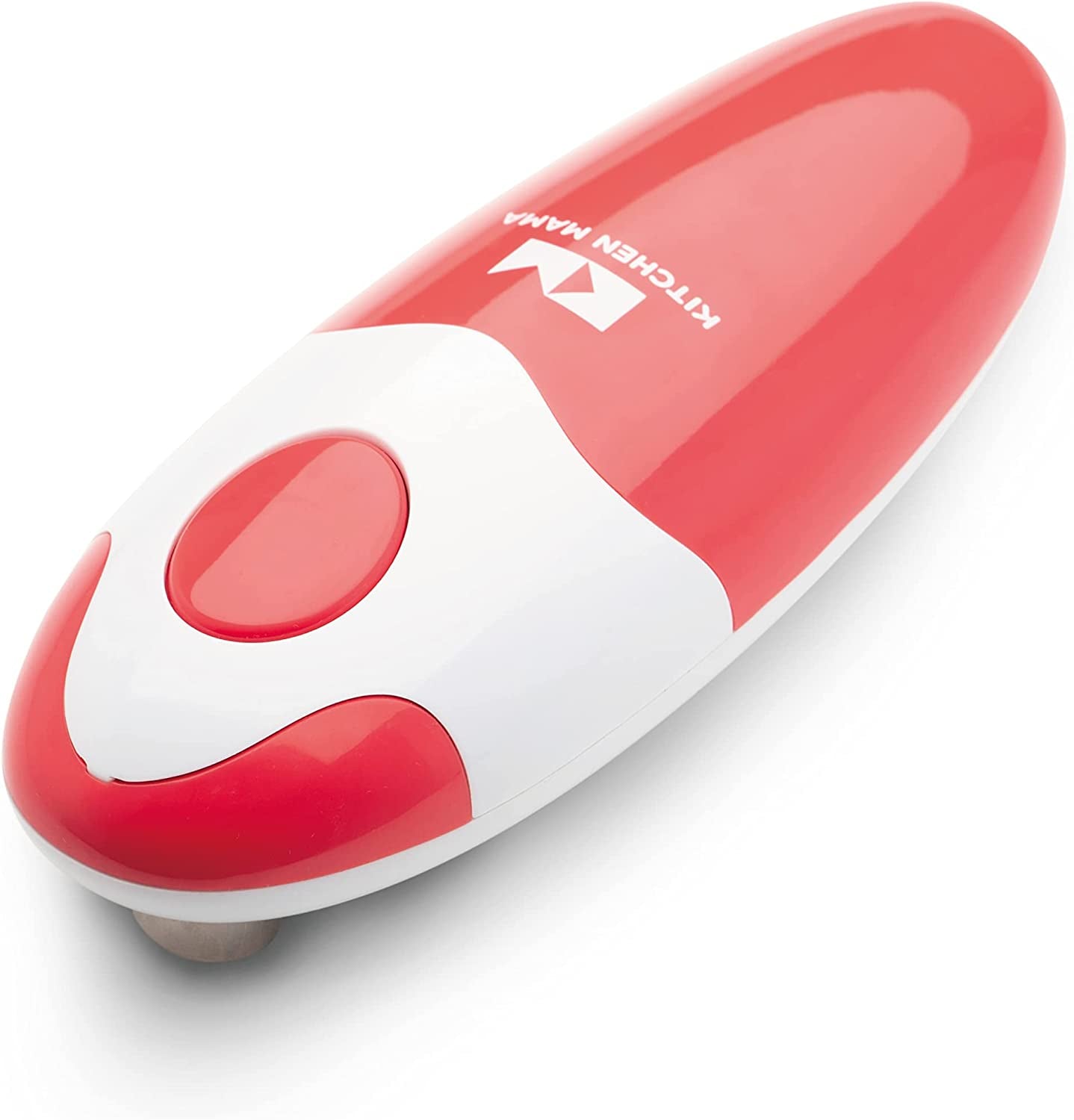 Auto Electric Can Opener: Open Your Cans with a Simple Press of Button - Automatic, Hands Free, Smooth Edge, Battery Operated, YES YOU CAN (Red)