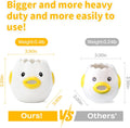 Luococo Cute Egg Separator, Ceramics Vomiting Chicken Egg Yolk White Separator, Practical Household Small Egg Filter Splitter, Kitchen Gadget Baking Assistant Tool, Dishwasher Safe (Yellow)