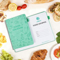 Food Journal for Women Weight Loss & Fitness - Meal Planner & Calorie Counter Book | A5 Food Diary for Gym, Yoga & Healthy Eating | 90D Undated Wellness Nutrition Journal for Women & Men Workout, Green