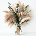 Green Pampas Grass Boho Bouquet â€“ Exquisite Lavender and Eucalyptus Dried Flower Arrangements for Western Boho Decor â€“ Rustic Flowers for Your Bohemian Home, Bedroom, and Wedding Table DÃ©cor