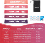 Resistance Bands for Working Out Exercise Loop Bands Workout Bands Set for Men Women Body Stretching, Crossfit Training, Home Workout, Physical Therapy, Booty Legs, Set of 5
