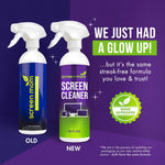 Screen Cleaner Spray and Microfiber Cloth 16Oz Screen Cleaner Spray and Wipe for TV, Laptop, Computer, Phone, Ipad, Car Screen Cleaning Kit Electronic Cleaner Spray