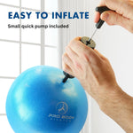 Small Exercise Ball with Pump - 9 Inch Workout Ball for Stability, Barre, Yoga, Core & Physical Therapy