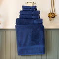 '- Luxury 6 Piece Towel Set, 100% Turkish Cotton, Quick Drying, Highly Absorbent & Comfy, Includes 2 Bath Towels, 2 Hand Towels & 2 Washcloths | (Navy)