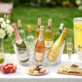 11.5L Ice Bucket for Parties 2 Pcs, Large Plastic Drink Cooler for Champagne Wine, Beer, Clear Beverage Tub for Mimosa & Cocktail Bar, Portable Chiller for Party Hosting & Serving