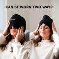 Migraine Relief Cap | Soothing Headache Hat Ice Pack Mask | Face Cold Compress Cooling Gel Head Wrap Products for Her Sinus Tension Stress Hangover & Puffy Eyes | Great Birthday Gift for Mom