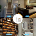 2 Pack Rechargeable LED Strip Lights with Motion Sensor -  2M Cool White LED Closet Light Motion Activated, under Cabinet Strip Light
