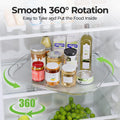 Lazy Susan Organizer 14.56''X11'' for Refrigerator Organizers and Storage Fridge Organization, Turntable Condiment Organizer for Kitchen, Table Top, Cabinet, Pantry, Countertop, 1 Pack