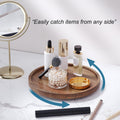 Lazy Susan Organizer for Kitchen,Acacia Wood Turntable for Cabinet, Pantry, Table, Countertop, Vanity, Spice Rackï¼ˆSmallï¼‰
