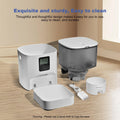 Automatic Cat Feeder, 4L Cat Food Dispenser with 10S Voice Recorder, Pet Feeder up to 8 Meals per Day, Timed Dog Feeder with Dry Food Sealed Ring