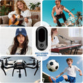 Thumb Camera, Portable Mini Body Camera with Accessories and Memory Card Hands Free Mini Wearable Body Worn Action Camera for Security, Work, Guard, Travel（Black）
