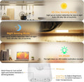 5-Pack Motion Sensor under Cabinet Light, 3 Color Temperature Dimmable Rechargeable Magnetic Closet Light 7.9 Inch Wireless under Counter Light