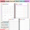3 Month Fitness & Workout Planner for Women | Gym Journal, Weight Loss Tracker, Meal Planner, Self Care Habit Tracker | Workout & Wellness Journal | A5 (Rainbow)