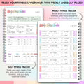 3 Month Fitness & Workout Planner for Women | Gym Journal, Weight Loss Tracker, Meal Planner, Self Care Habit Tracker | Workout & Wellness Journal | A5 (Rainbow)