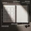 Ultimate Workout Journal - 3 Month Fitness Planner - Premium Hard Cover Workout Logbook - Men & Women Circuit Edition - Superset & Notes Page Side-By-Side