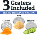 Stainless Steel Mixing Bowls with Lids Set, 3 Grater Attachments, Airtight Lids, Non-Slip Silicone Base Mixing Bowl Set, Large Prep Metal Mixing Bowls for Kitchen, Black