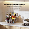 4 Pack Lazy Susan Organizer, Clear Lazy Susan Turntable for Cabinet, Refrigerator, Table Top, Kitchen, Bathroom, Pantry Organizers and Storage, 2 Sizes Included 12In, 10.6In