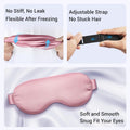 Self Care Gift for Women, Cooling Eye Mask for Puffy Eyes, Tired Eyes, Headache Relief and Migraine Comfort, Reusable Gel Cold Compress for Soothing Eye Care, Relaxing Gifts for Women Pink