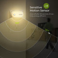 Night Light Plug in with Motion Sensor (120 Lumens), Dimmable Smart LED Night Lights, 1-120Lm Brightness, for Bathroom, Hallway, Garage, Toilet (4 Pack)