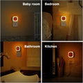 2 Pack Amber Night Light, Dusk to Dawn Sensor, Warm Glare-Free Reflected Glow, 3-Level Dimmer, Auto On/Off, Plug-In LED Nightlight for Bedroom, Kids, Bathroom, Sleep, Baby Nursery, Toddler