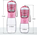 Dog Water Bottle with Food Container, Travel Puppy Water Bowl, Portable Pet Dispenser, Girl Dog Mom Gifts Accessories Stuff Essentials Necessities for Yorkie Chihuahua Cat Walking and Hiking