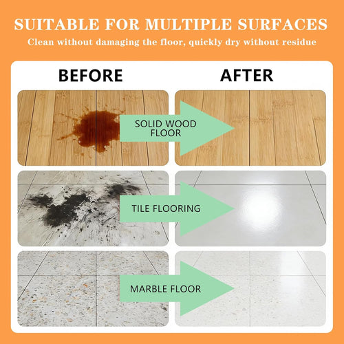 12Pcs Floor Cleaning Solution Tablet Deep Cleans for Multiple Hard Floors, Tile and Vinyl Floorsï¼ŒSuitable with All Robot Vacuums with Mopping and Cordless Wet/Dry Vacuum Mop Cleaner Lemon Scent