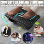 Foot Rest for under Desk at Work - Ergonomic Foot Stools for under Office Desk - Rocking Footrest with Roller Massager - Leg Rest for Chair, Computer Gaming -13" L X 9.6" W X 5" H