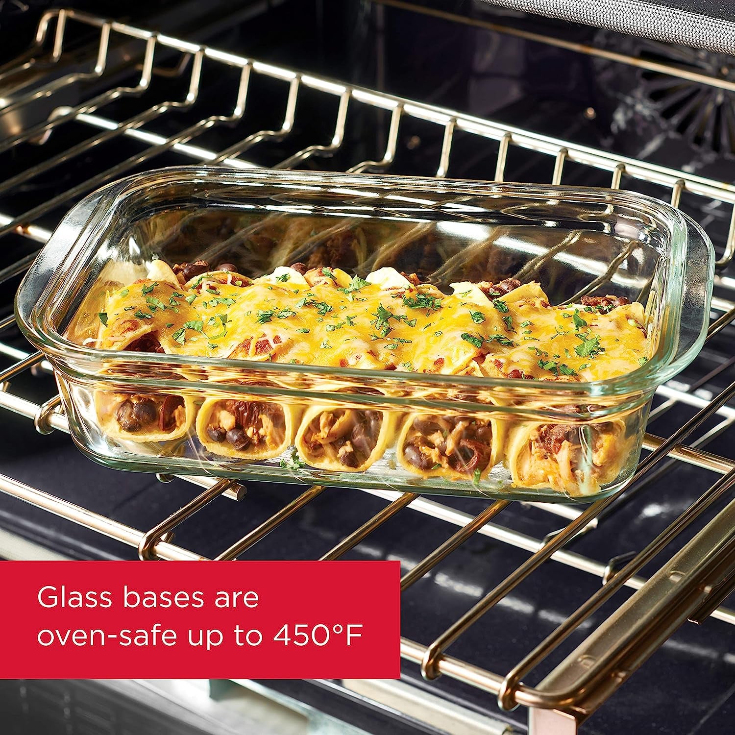 Brilliance Glass Food Storage Containers, 3.2 Cup, Set of 4, Bpa-Free, Leak-Proof, Clear