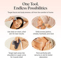 Stainless Steel Gua Sha Facial Tools - Guasha Tool for Face, Face Sculpting Tool, Neck Massager, Double Chin Reducer Gua Sha Tools, Lymphatic Drainage Massager, Facial Skin Care - Silver