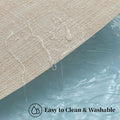 Beige Placemats Set of 4 - Heat-Resistant, Non-Slip Table Mats, Washable Woven Vinyl for Indoor & Outdoor Dining