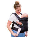 Flip 4-In-1 Convertible Baby Carrier, Adjustable, Ergonomic Babywearing, Registry Essential, Baby Carrier for Newborn to Toddler, Black