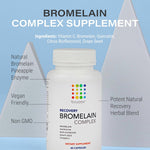 Bromelain & Quercetin Recovery Complex - Post Surgery Recovery Bruising, Swelling Relief, Lymphatic Drainage - Post 360 Lipo, BBL, Liposuction, Tummy Tuck - Non GMO - 60 Capsules