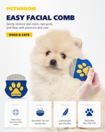 Professional Eye Comb for Pets | Stainless Steel Tear Stain Remover for Cats & Dogs | Gentle Round-Head Grooming Tool | Compact & Portable for Eye Gunk Removal